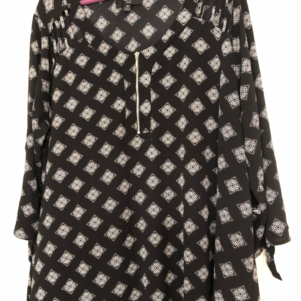 Naïf Black Patterned Dress